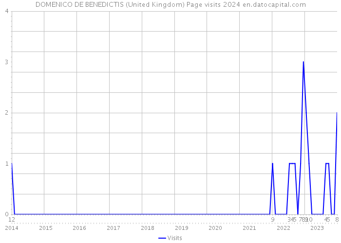 DOMENICO DE BENEDICTIS (United Kingdom) Page visits 2024 