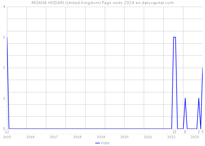 MOANA HODARI (United Kingdom) Page visits 2024 