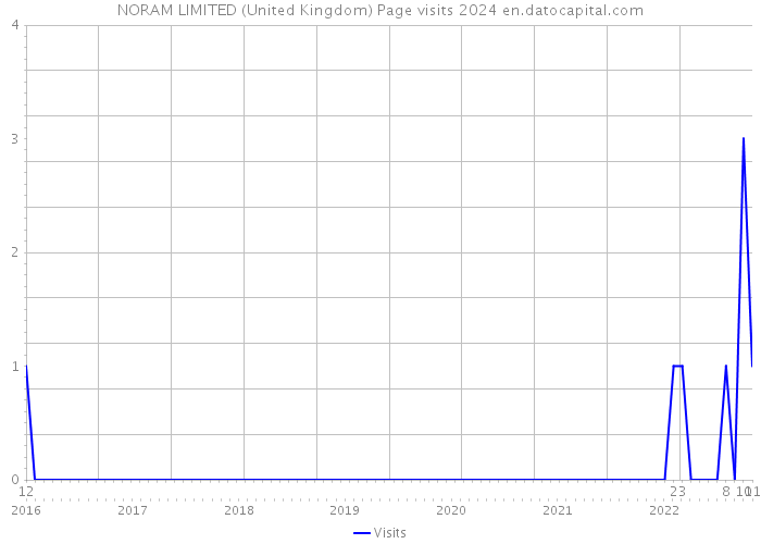 NORAM LIMITED (United Kingdom) Page visits 2024 