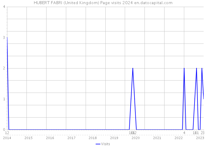HUBERT FABRI (United Kingdom) Page visits 2024 