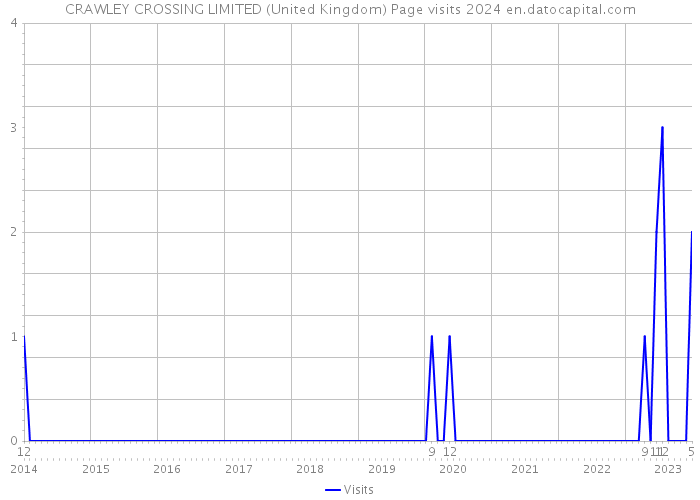 CRAWLEY CROSSING LIMITED (United Kingdom) Page visits 2024 