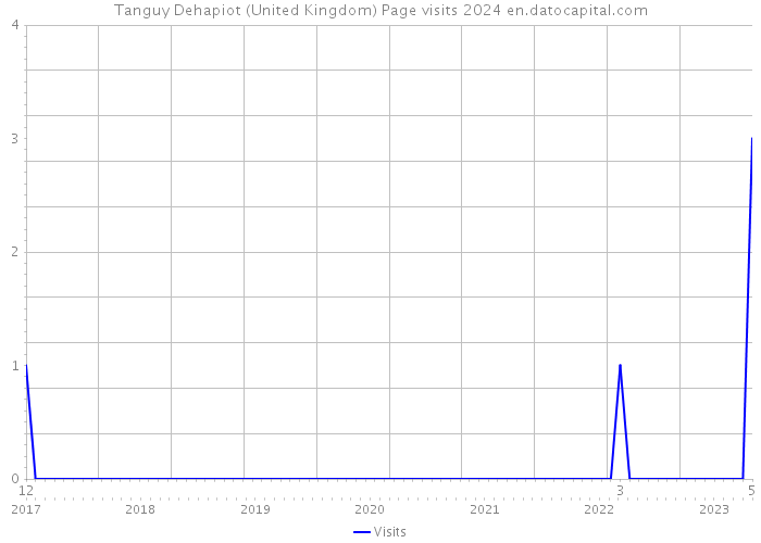 Tanguy Dehapiot (United Kingdom) Page visits 2024 
