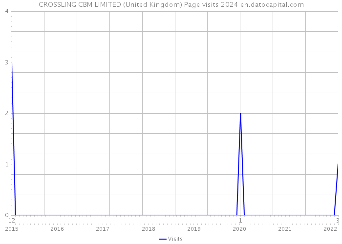 CROSSLING CBM LIMITED (United Kingdom) Page visits 2024 