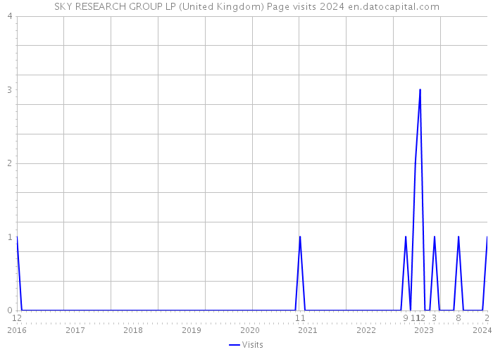 SKY RESEARCH GROUP LP (United Kingdom) Page visits 2024 