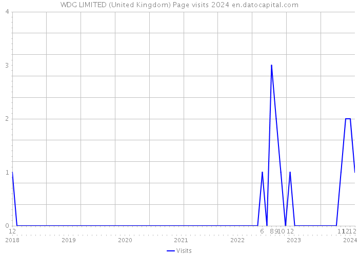 WDG LIMITED (United Kingdom) Page visits 2024 