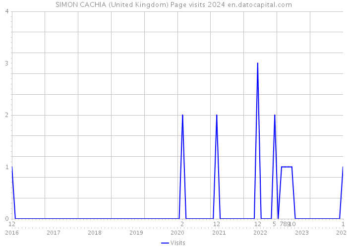 SIMON CACHIA (United Kingdom) Page visits 2024 