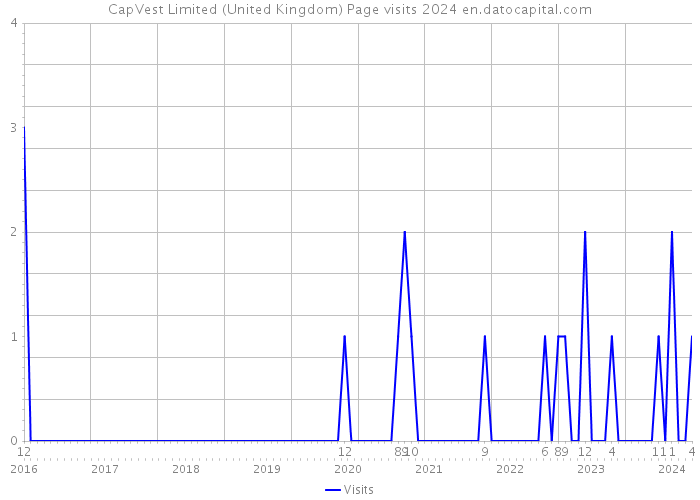 CapVest Limited (United Kingdom) Page visits 2024 