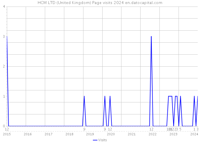 HCM LTD (United Kingdom) Page visits 2024 