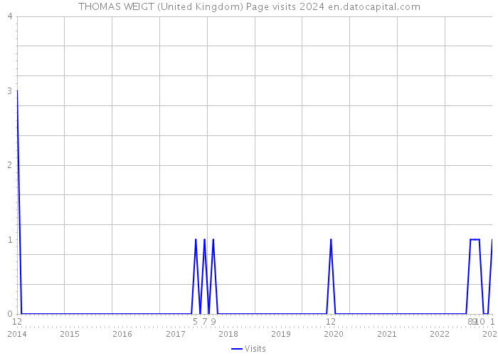 THOMAS WEIGT (United Kingdom) Page visits 2024 