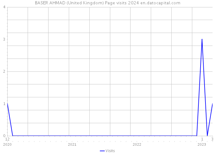 BASER AHMAD (United Kingdom) Page visits 2024 