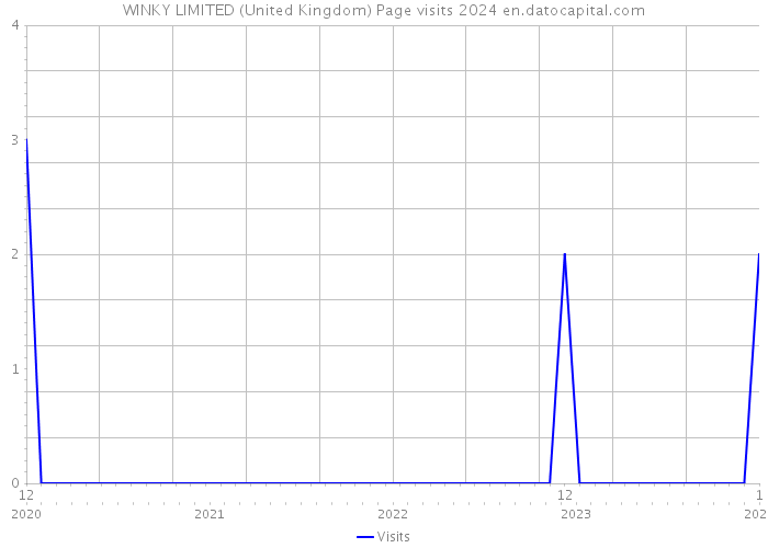 WINKY LIMITED (United Kingdom) Page visits 2024 