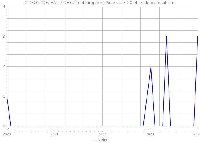 GIDEON DOV HALLSIDE (United Kingdom) Page visits 2024 