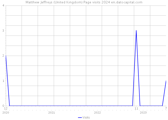 Matthew Jeffreys (United Kingdom) Page visits 2024 