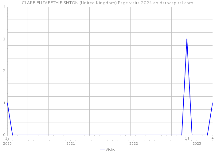 CLARE ELIZABETH BISHTON (United Kingdom) Page visits 2024 