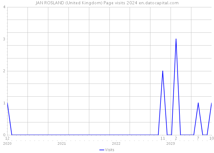 JAN ROSLAND (United Kingdom) Page visits 2024 