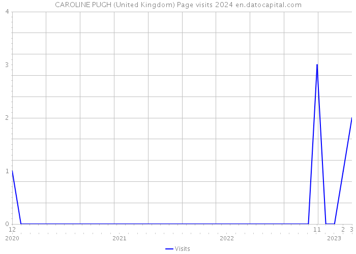 CAROLINE PUGH (United Kingdom) Page visits 2024 