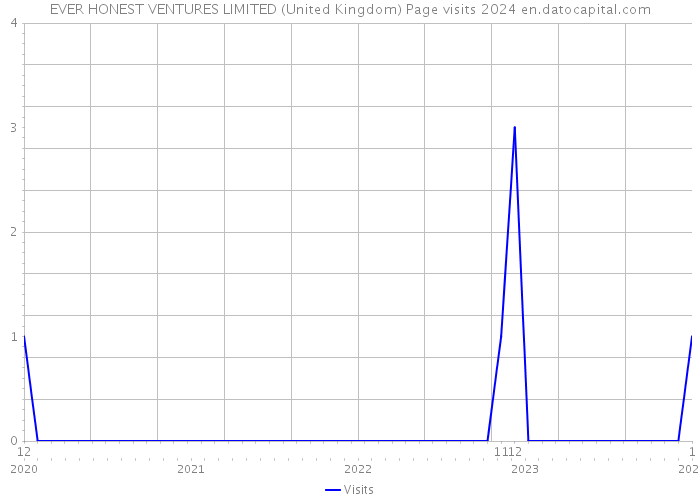 EVER HONEST VENTURES LIMITED (United Kingdom) Page visits 2024 