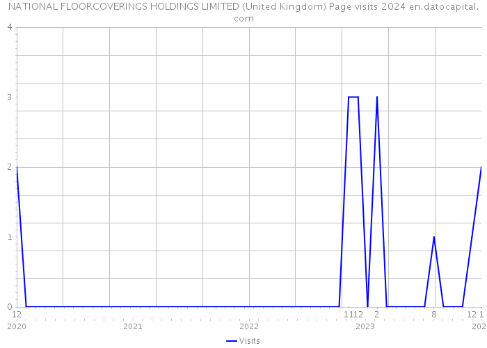 NATIONAL FLOORCOVERINGS HOLDINGS LIMITED (United Kingdom) Page visits 2024 