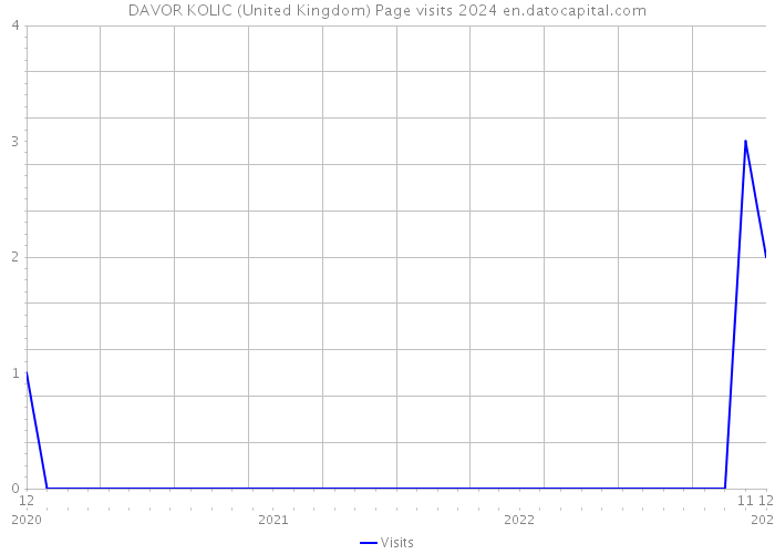DAVOR KOLIC (United Kingdom) Page visits 2024 