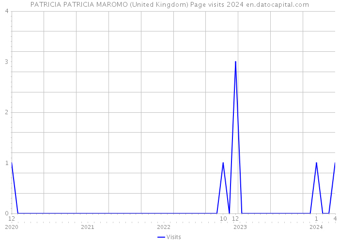 PATRICIA PATRICIA MAROMO (United Kingdom) Page visits 2024 