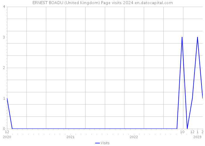 ERNEST BOADU (United Kingdom) Page visits 2024 