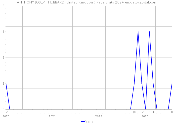 ANTHONY JOSEPH HUBBARD (United Kingdom) Page visits 2024 