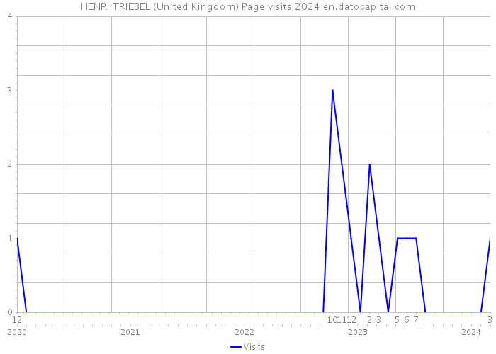 HENRI TRIEBEL (United Kingdom) Page visits 2024 