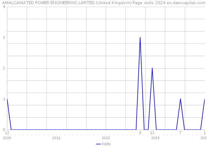 AMALGAMATED POWER ENGINEERING LIMITED (United Kingdom) Page visits 2024 
