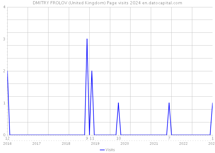 DMITRY FROLOV (United Kingdom) Page visits 2024 