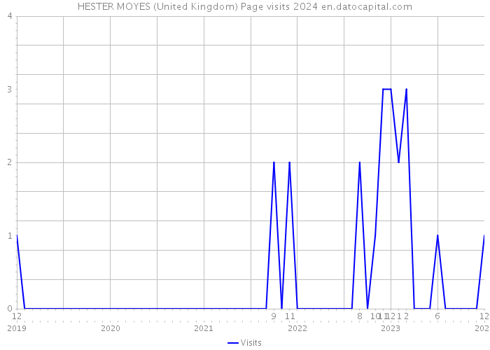 HESTER MOYES (United Kingdom) Page visits 2024 