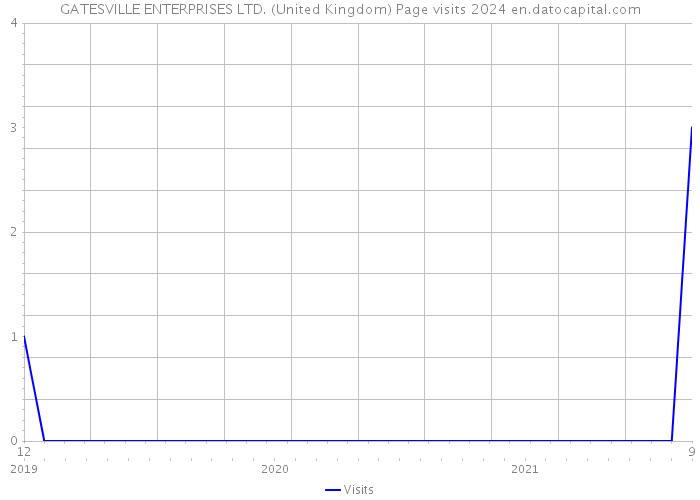 GATESVILLE ENTERPRISES LTD. (United Kingdom) Page visits 2024 