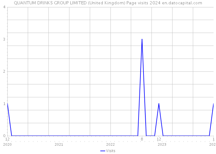 QUANTUM DRINKS GROUP LIMITED (United Kingdom) Page visits 2024 