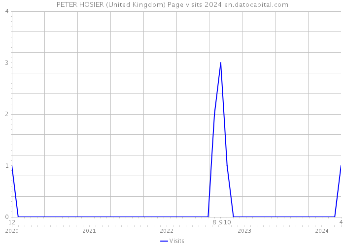 PETER HOSIER (United Kingdom) Page visits 2024 