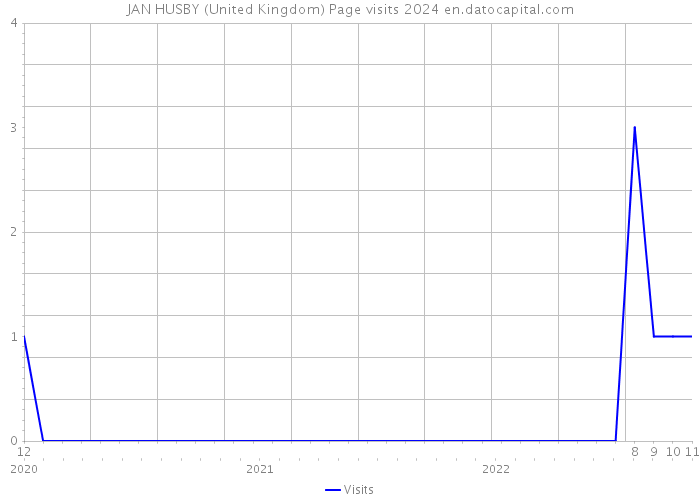 JAN HUSBY (United Kingdom) Page visits 2024 