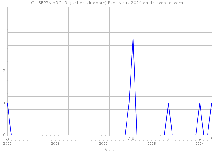 GIUSEPPA ARCURI (United Kingdom) Page visits 2024 