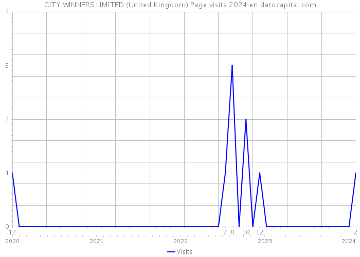 CITY WINNERS LIMITED (United Kingdom) Page visits 2024 