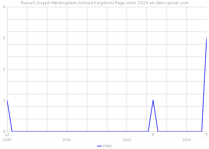 Russell Joseph Hardingham (United Kingdom) Page visits 2024 