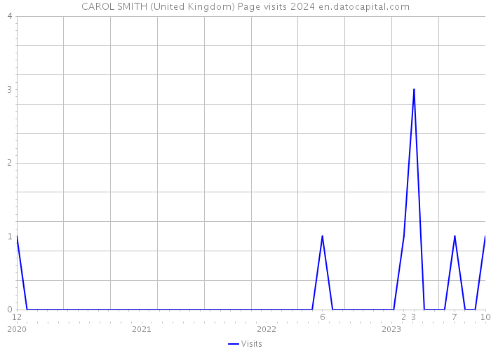CAROL SMITH (United Kingdom) Page visits 2024 