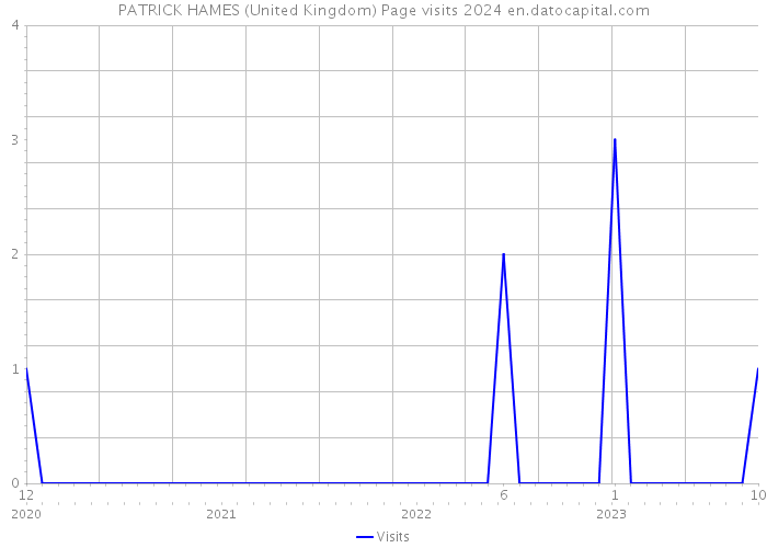 PATRICK HAMES (United Kingdom) Page visits 2024 