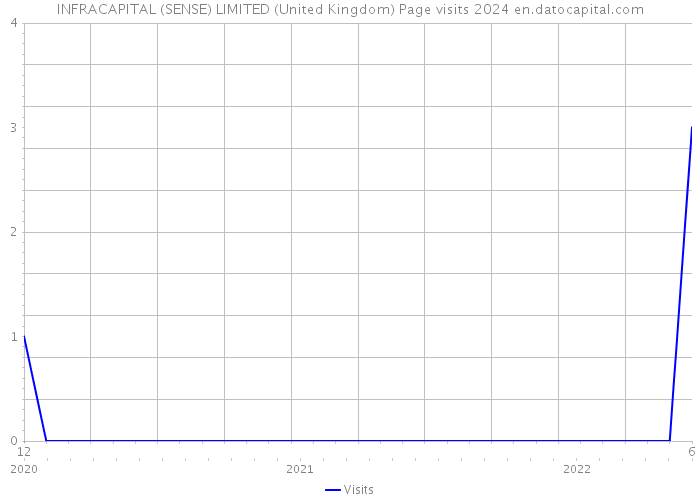 INFRACAPITAL (SENSE) LIMITED (United Kingdom) Page visits 2024 