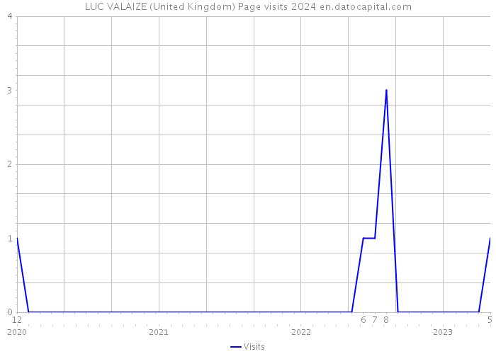 LUC VALAIZE (United Kingdom) Page visits 2024 