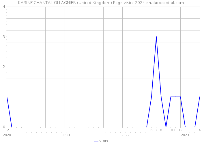 KARINE CHANTAL OLLAGNIER (United Kingdom) Page visits 2024 