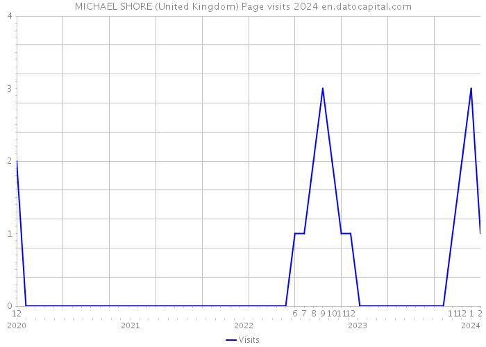 MICHAEL SHORE (United Kingdom) Page visits 2024 