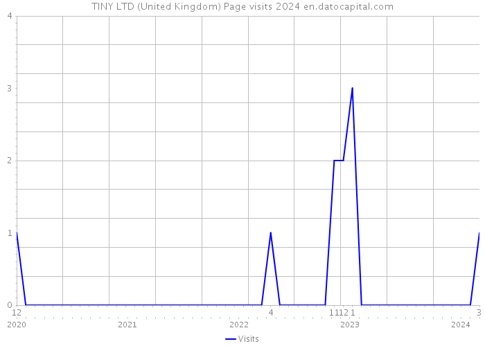 TINY LTD (United Kingdom) Page visits 2024 