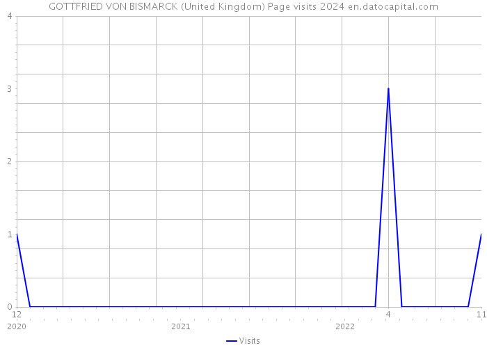 GOTTFRIED VON BISMARCK (United Kingdom) Page visits 2024 