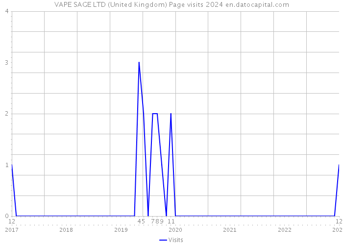 VAPE SAGE LTD (United Kingdom) Page visits 2024 