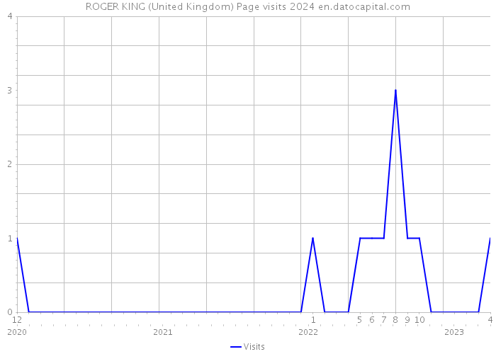 ROGER KING (United Kingdom) Page visits 2024 