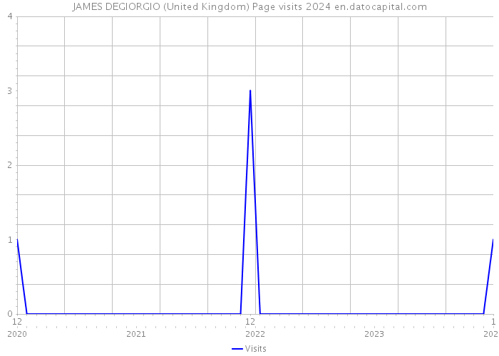 JAMES DEGIORGIO (United Kingdom) Page visits 2024 