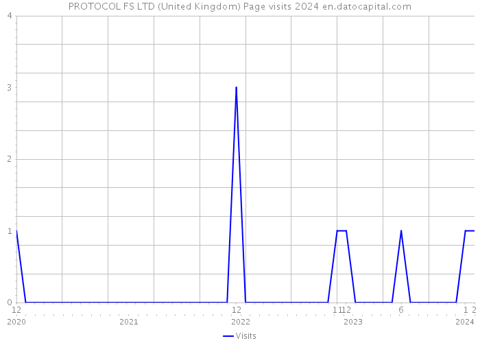 PROTOCOL FS LTD (United Kingdom) Page visits 2024 
