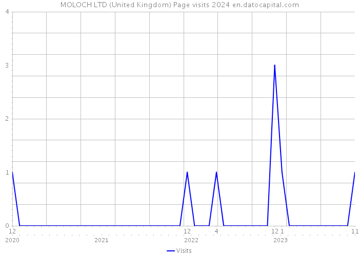 MOLOCH LTD (United Kingdom) Page visits 2024 